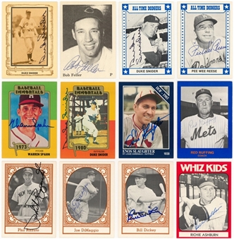 1975-1993 Assorted Brands Baseball Signed Cards Collection (194) Including Hall of Famers (Beckett PreCert)